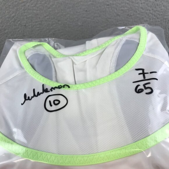 LLululemon Trail Bound Long Sleeve White / Clear Mint Size 10 - Picture 8 of 8